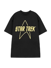 Vanilla Underground Black Mens Star Trek Licensed T-Shirt - Image 1 of 5