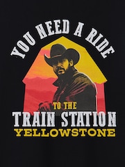 Vanilla Underground Black Mens Yellowstone Licensed T-Shirt - Image 4 of 6