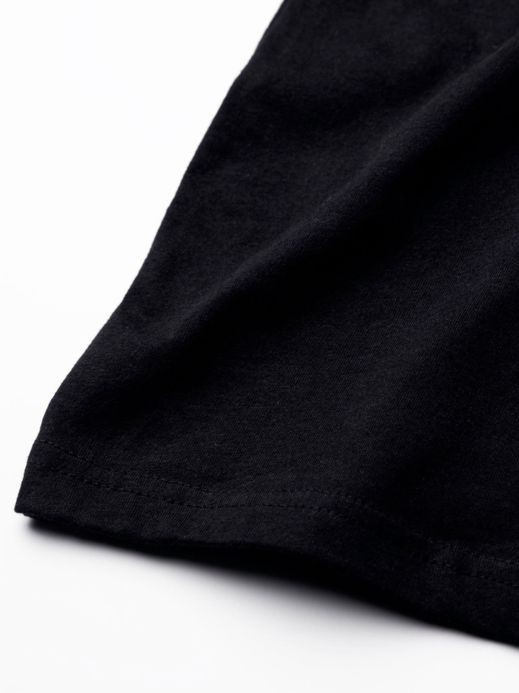 T-shirt Uomo Yellowstone Nera – Basic Comoda In Cotone, Girocollo, Vestibilità Regular