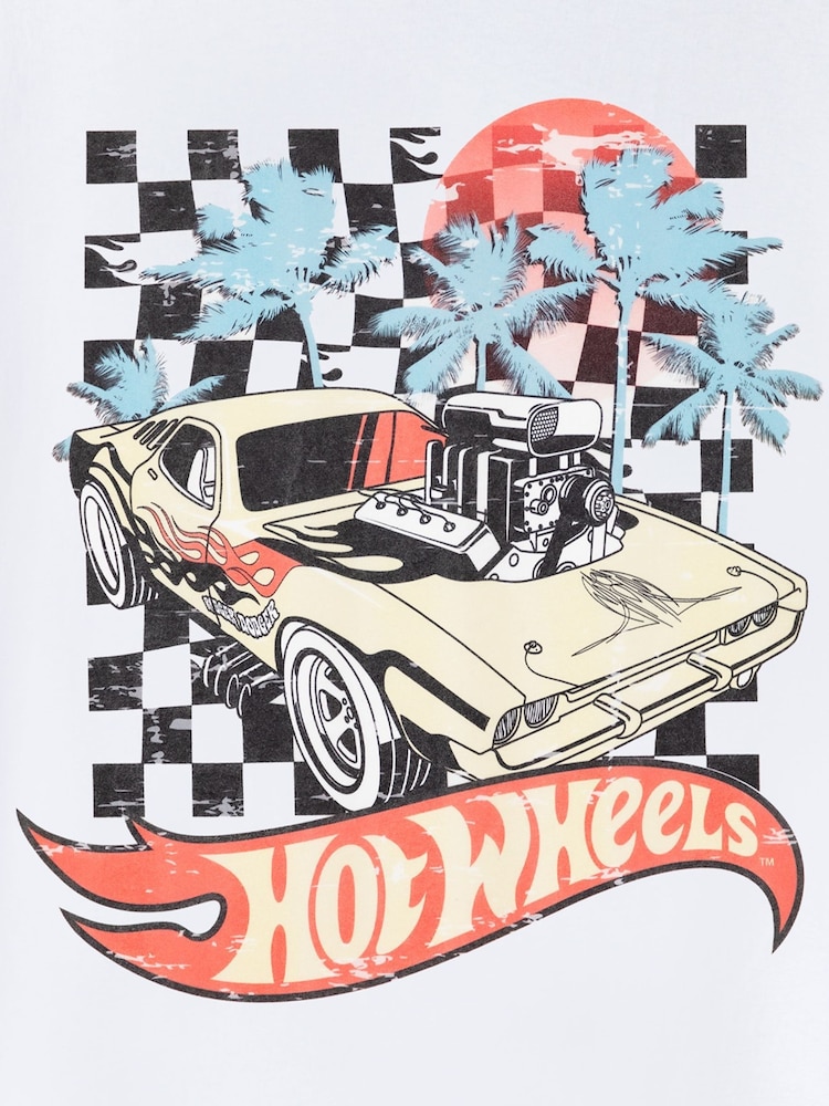 Vanilla Underground White Mens Hot Wheels Licensed T-Shirt - Image 5 of 5