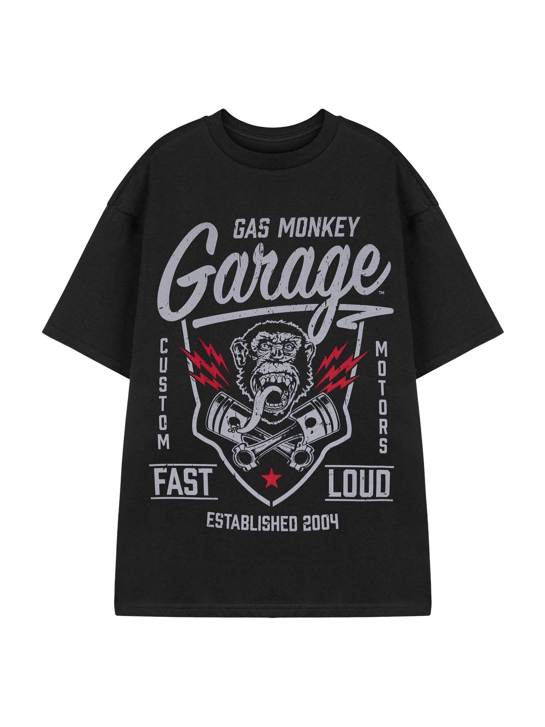 Buy Vanilla Underground Black Mens Gas Monkey Licensed 100 Cotton T Shirt from Next USA