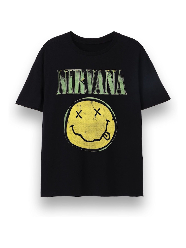 Vanilla Underground Unisex Adults Nirvana Licensed 100% Cotton T-Shirt - Bild 1 von 6 Vanilla Underground Unisex Adults Nirvana Licensed 100% Cotton T-Shirt - Bild 1 von 6