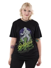 Vanilla Underground Black Unisex Adults Beetle Juice Licensed 100% Cotton T-Shirt - Image 1 of 8