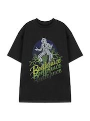 Vanilla Underground Black Unisex Adults Beetle Juice Licensed 100% Cotton T-Shirt - Image 3 of 8