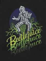 Vanilla Underground Black Unisex Adults Beetle Juice Licensed 100% Cotton T-Shirt - Image 8 of 8