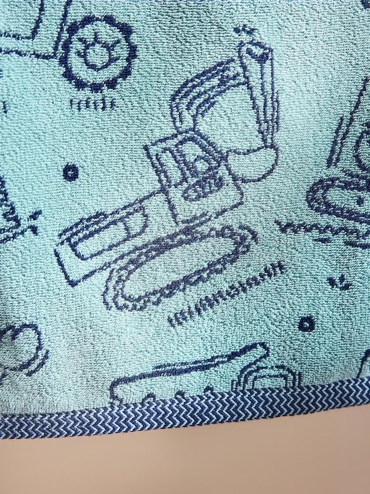 Blue Kids 100% Cotton Towels - Image 2 of 4