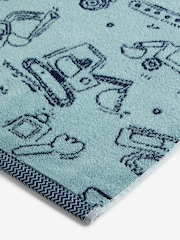 Blue Kids 100% Cotton Towels - Image 4 of 4