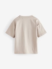 Neutral Short Sleeve Appliqué T-Shirt (3mths-7yrs) - Image 2 of 4
