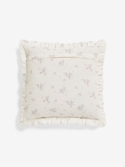 Shabby Chic by Rachel Ashwell® Floral Rosabelle Ruffle Cotton Linen Cushion - Image 3 of 5
