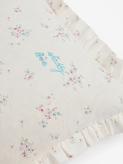 Shabby Chic by Rachel Ashwell® Floral Rosabelle Ruffle Cotton Linen Cushion - Image 5 of 5