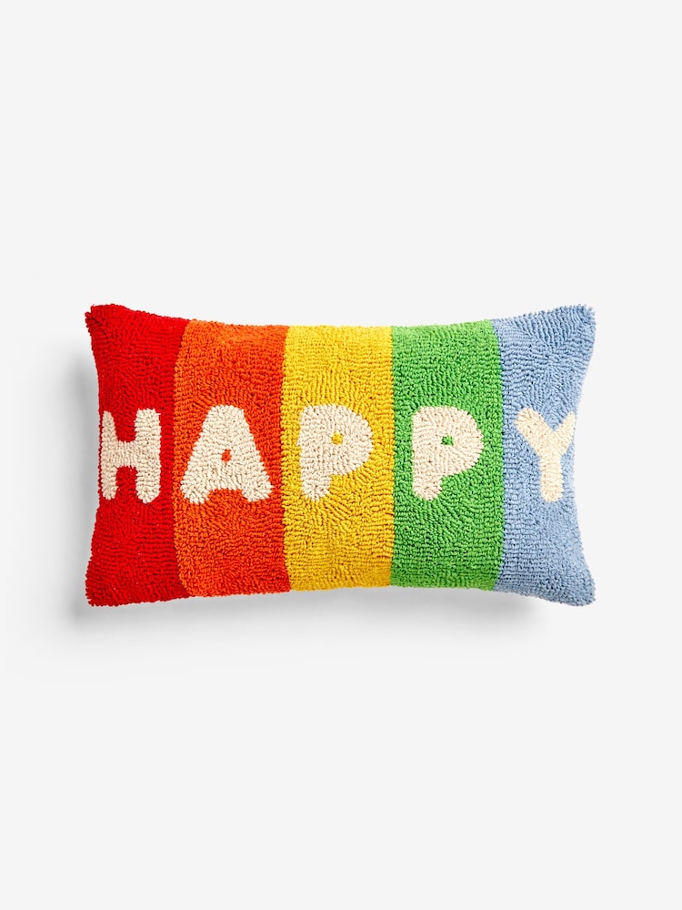 Little Bird by Jools Oliver Happy Slogan Cushion - Bild 2 von 5