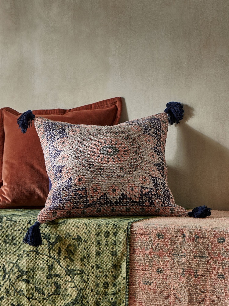 French Connection Blue Alby Cushion - Image 1 of 6