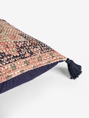 French Connection Blue Alby Cushion - Image 6 of 6