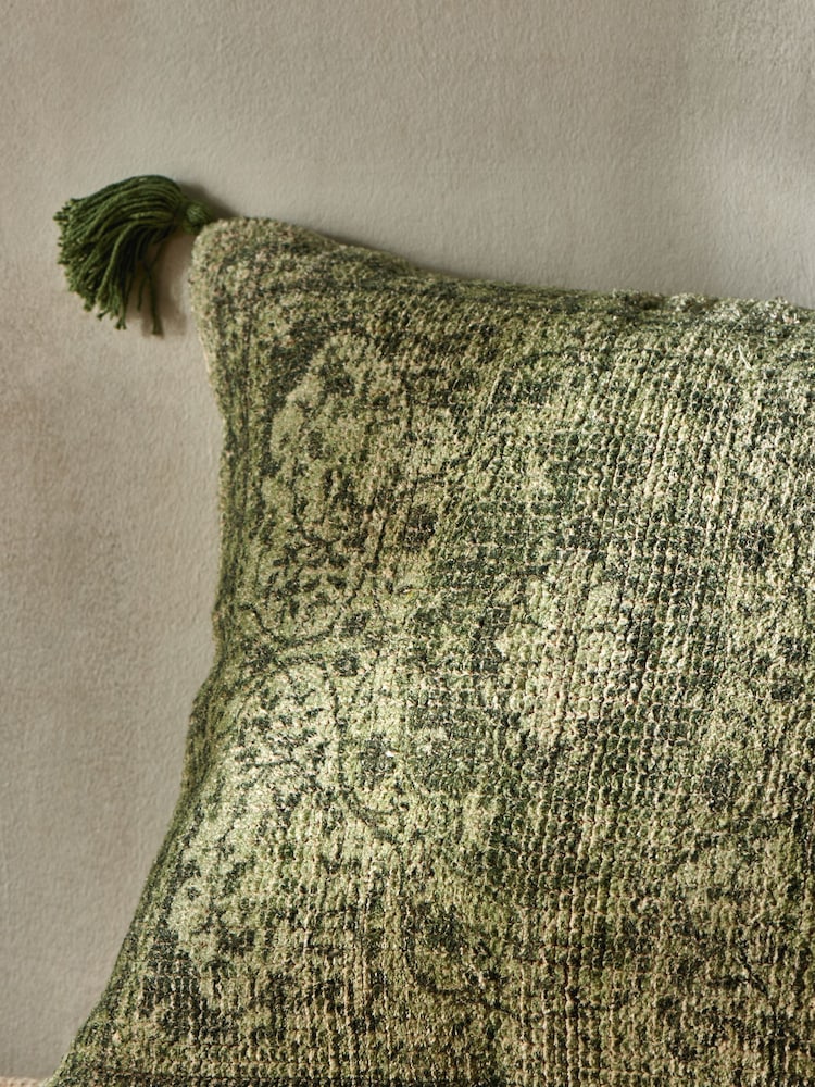 French Connection Green Kabir Cushion - Image 2 of 5 French Connection Green Kabir Cushion - Image 2 of 5