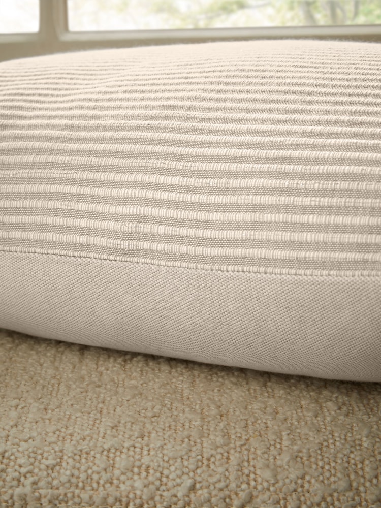 Lipsy Nude Sparkly Stripe Cushion - Image 2 of 6