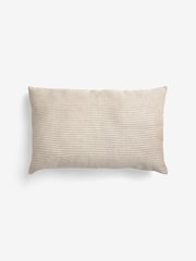 Lipsy Nude Sparkly Stripe Cushion - Image 4 of 6