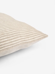 Lipsy Nude Sparkly Stripe Cushion - Image 6 of 6