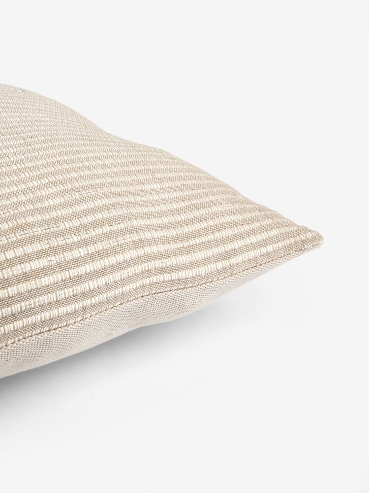 Lipsy Nude Sparkly Stripe Cushion - Image 6 of 6