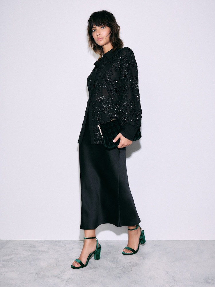 Buy Green Standard/Wide Fit Forever Comfort® Block Heel Sandals