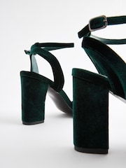 Green Standard/Wide Fit Forever Comfort® Block Heel Sandals - Image 8 of 9