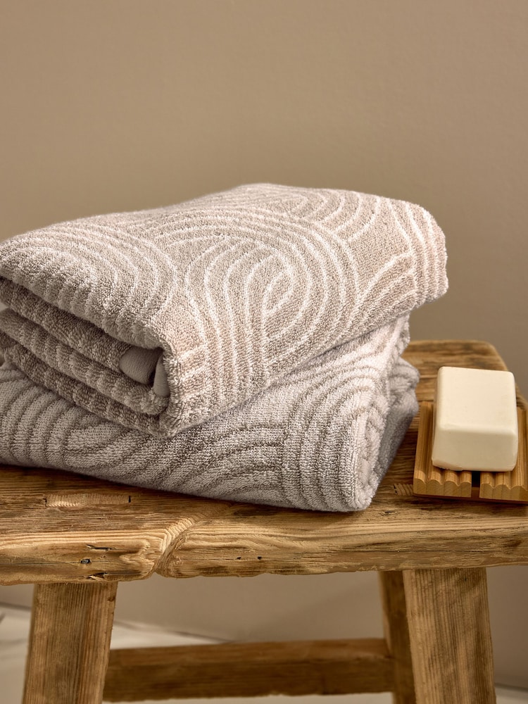 Natural Set of 2 Hand Towels 100% Cotton - Image 1 of 8 Natural Set of 2 Hand Towels 100% Cotton - Image 1 of 8