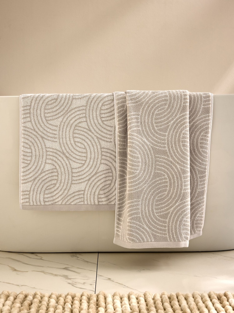Natural Set of 2 Hand Towels 100% Cotton - Image 2 of 8 Natural Set of 2 Hand Towels 100% Cotton - Image 2 of 8
