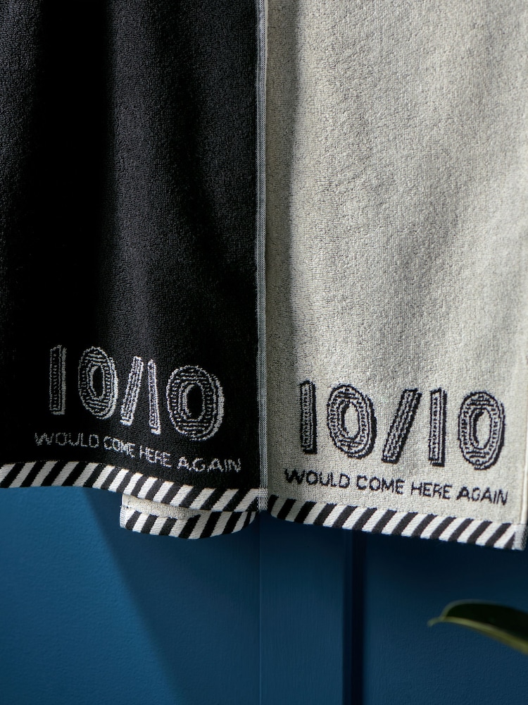 Set van 2 handdoeken van 100% katoen - Image 3 of 5