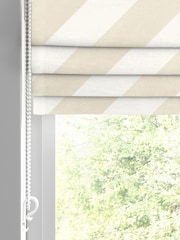 Historic Royal Palaces Stone Tudor Stripe Made To Measure Roman Blinds - Image 5 of 7