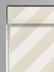 Historic Royal Palaces Stone Tudor Stripe Made To Measure Roman Blinds - Image 6 of 7