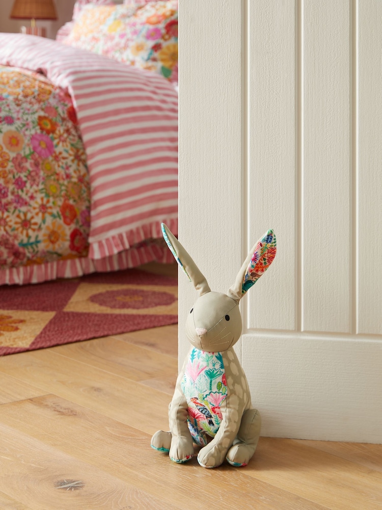 Lucy Tiffney Floral Bonbon The Bunny Rabbit Doorstop - Image 1 of 5