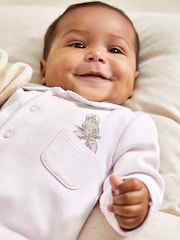 JoJo Maman Bébé Pink Flopsy Bunny Sleepsuit & Comforter Gift Set - Image 2 of 8