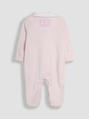 JoJo Maman Bébé Pink Flopsy Bunny Sleepsuit & Comforter Gift Set - Image 6 of 8