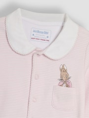 JoJo Maman Bébé Pink Flopsy Bunny Sleepsuit & Comforter Gift Set - Image 7 of 8