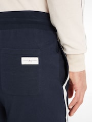 Tommy Hilfiger Blue Cuffed Track 100% Cotton Joggers - Image 3 of 6