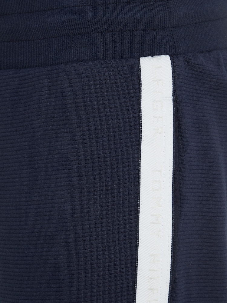 Tommy Hilfiger Blue Cuffed Track 100% Cotton Joggers - Image 6 of 6