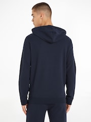 أزرق - أسود - هودي قطن 100% بسحّاب من Tommy Hilfiger - صورة 2 من 6