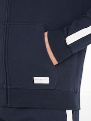 أزرق - أسود - هودي قطن 100% بسحّاب من Tommy Hilfiger - صورة 3 من 6