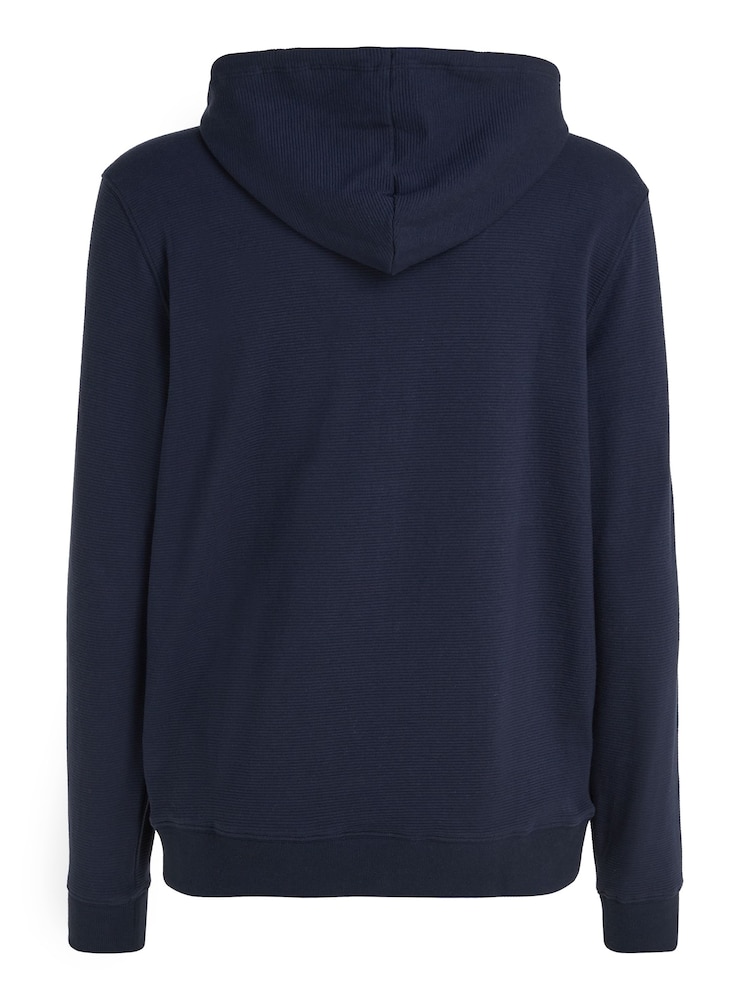 أزرق - أسود - هودي قطن 100% بسحّاب من Tommy Hilfiger - صورة 6 من 6