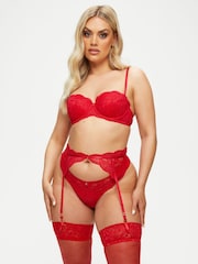 Ann Summers Red Sexy Lace Planet Suspender Belt - Image 4 of 5