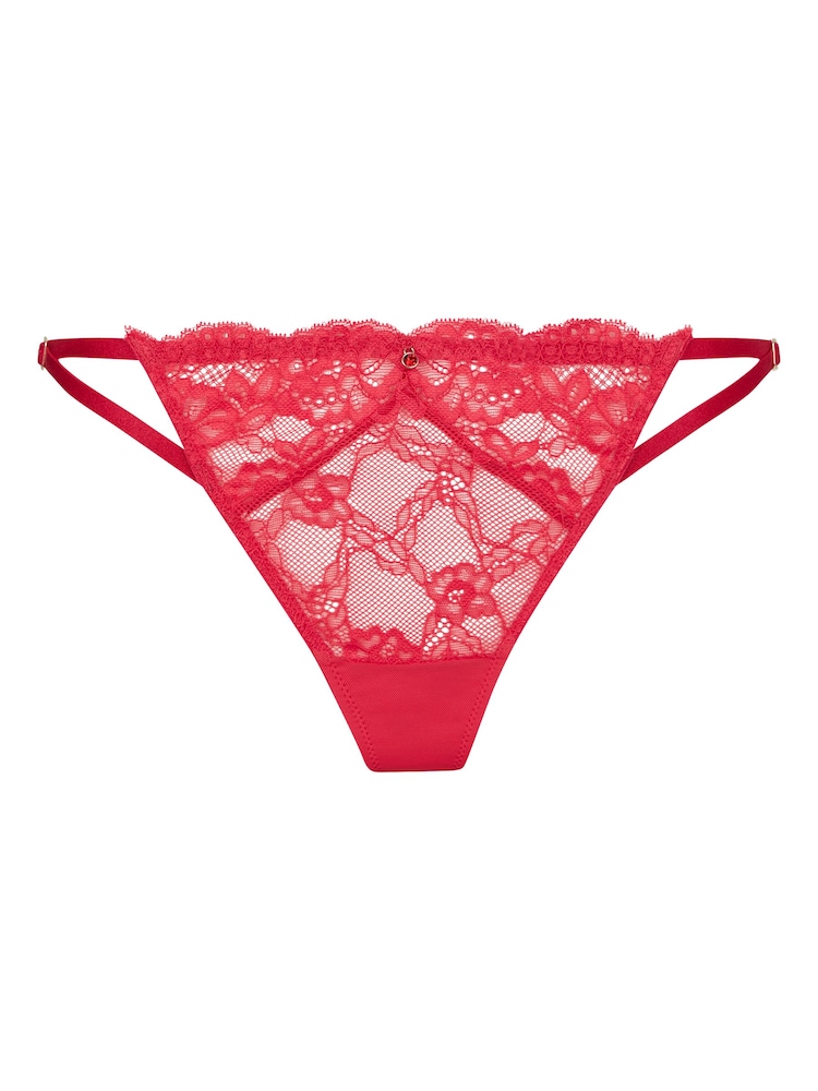 Ann Summers Red Sexy Lace Planet String Knickers - Image 5 of 5