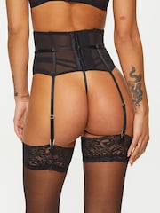 Ann Summers Black Sexy Lace Planet Waspie - Image 2 of 5