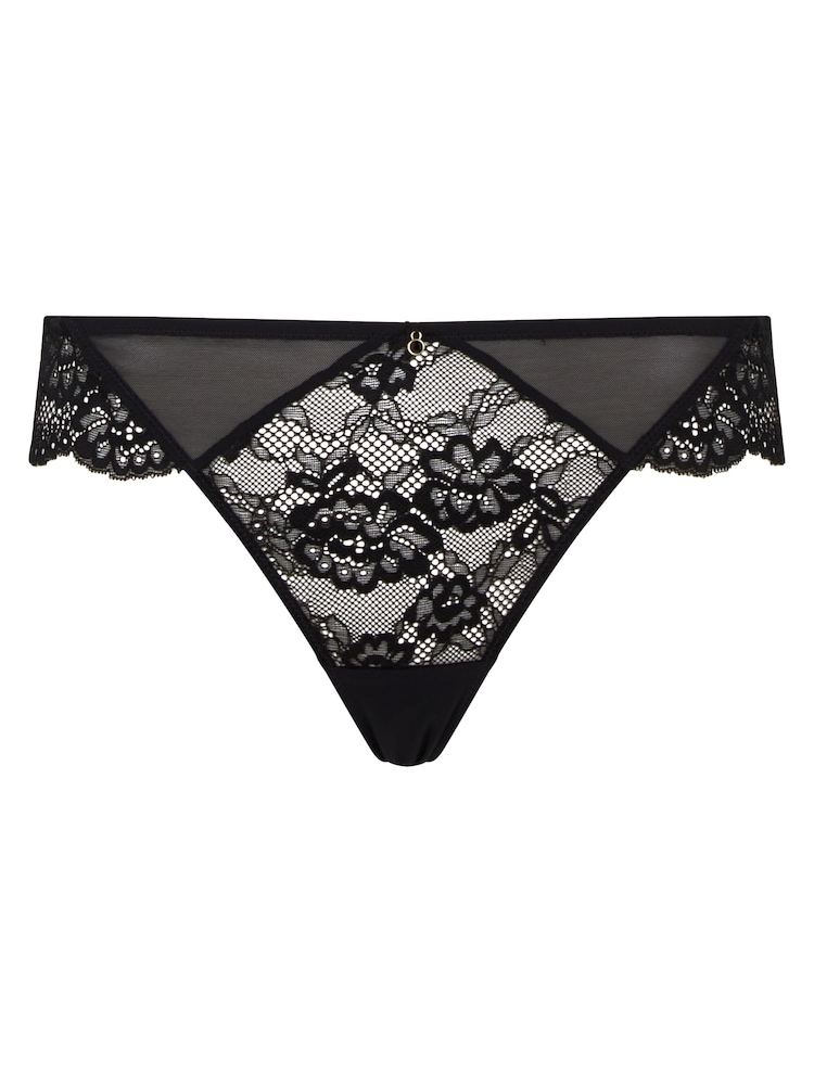 Ann Summers Black Sexy Lace Planet String Knickers - Image 5 of 5
