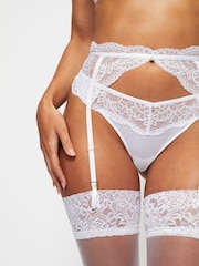 Ann Summers White Sexy Lace Planet Suspender Belt - Image 5 of 6