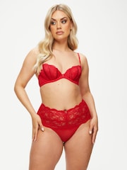 Ann Summers Red Sexy Lace Non Pad Plunge Bra - Image 4 of 5