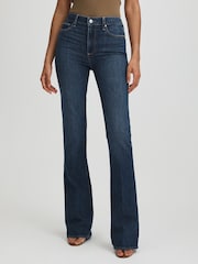 Paige Ancient Blue High Rise Flared Jeans - Image 1 of 5