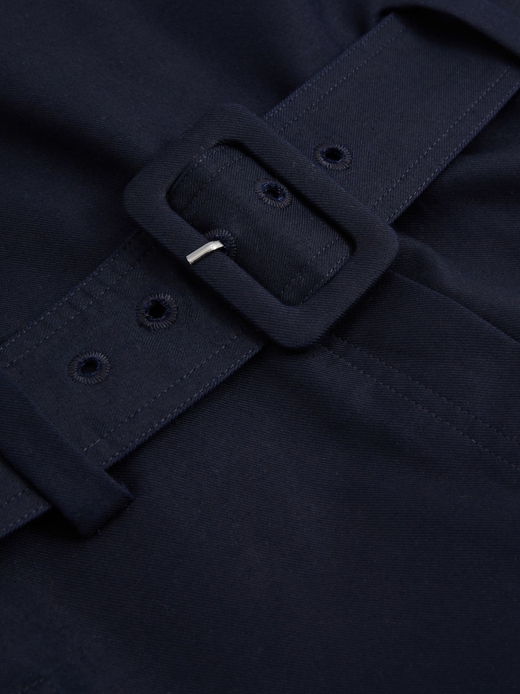 Reiss Navy Lois Strapless Belted Wide Leg Jumpsuit - Image 7 of 7
