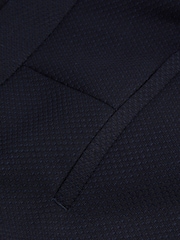 Reiss Navy Hallie Textured Pencil Midi Suit Skirt - Image 6 of 6