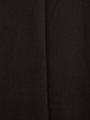 Reiss Chocolate Evelyn Wool Blend Wide Leg Suit Trousers - Image 5 of 5