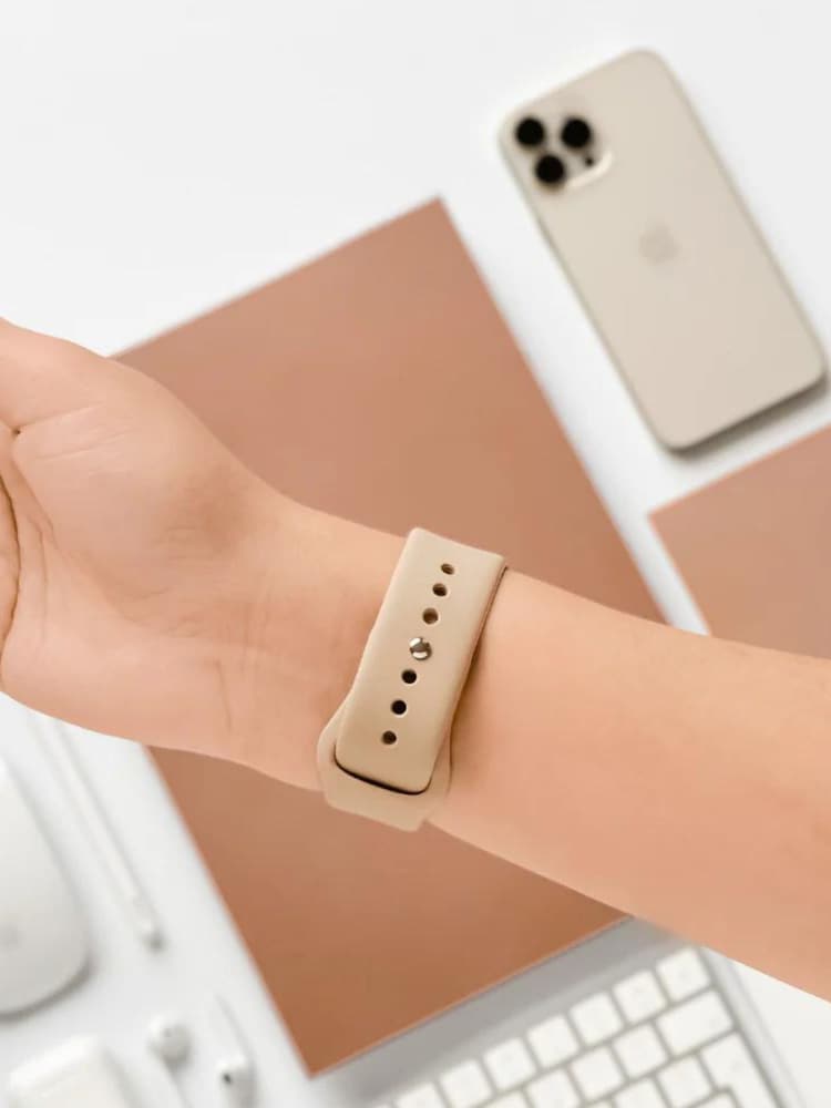 Coconut Lane Caramel Latte NAKD Apple Watch Strap - Image 2 of 4