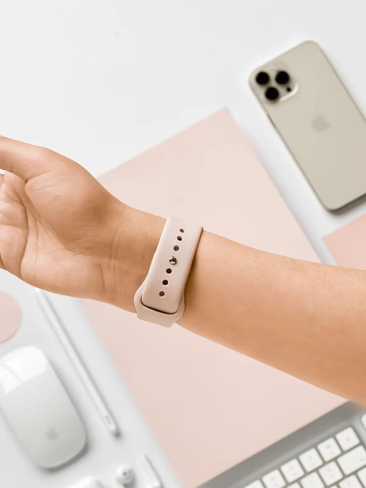 Coconut Lane Dusty Pink NAKD Apple Watch Strap - Image 2 of 4 Coconut Lane Dusty Pink NAKD Apple Watch Strap - Image 2 of 4